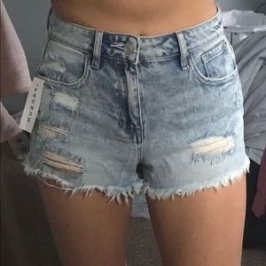 SOLD!!Pac Sun High Rise Denim Shorts